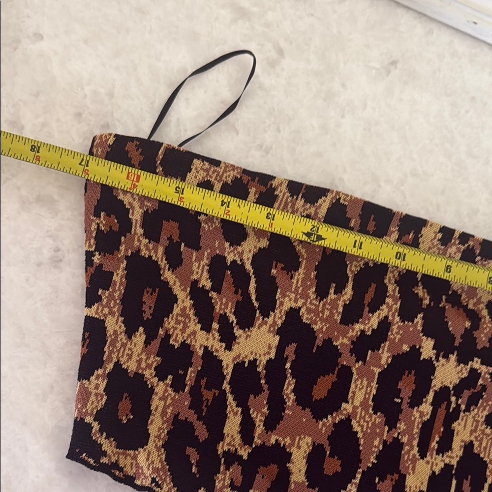 STAUD Leopard Print Tube Top - Picture 5 of 6